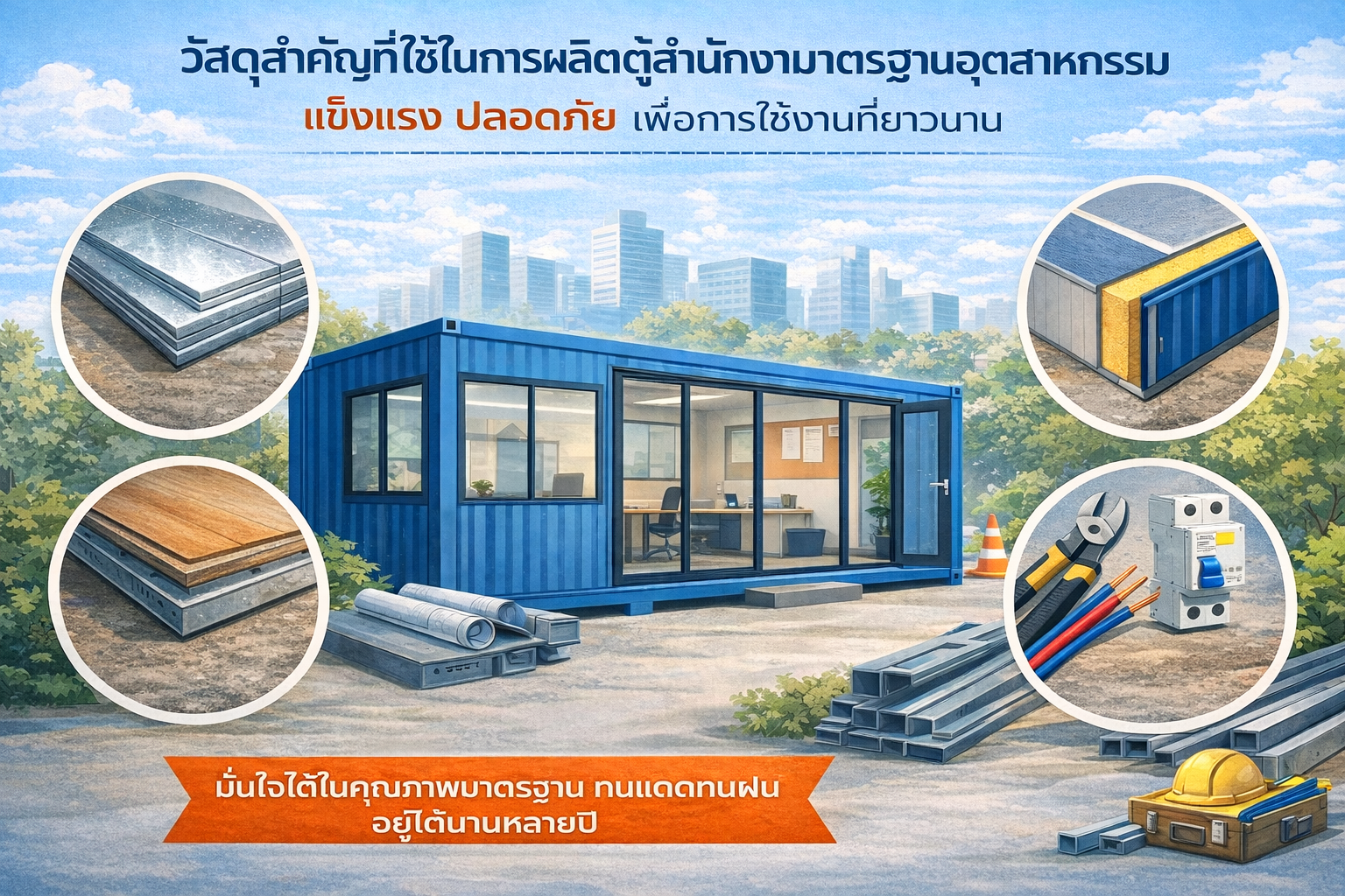 วัสดุสำคัญที่ใช้ในการผลิตตู้สำนักงานมาตรฐานอุตสาหกรรม